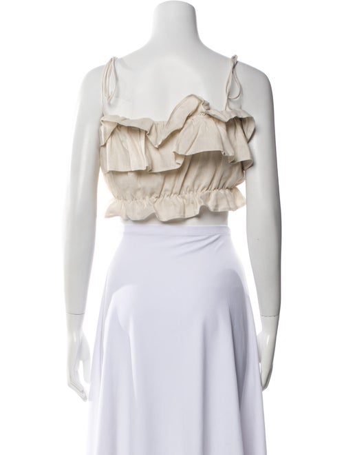 Reformation Square Neckline Sleeveless Crop Top