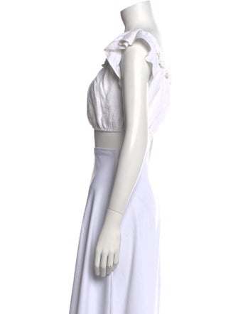 Reformation Scoop Neck Sleeveless Crop Top