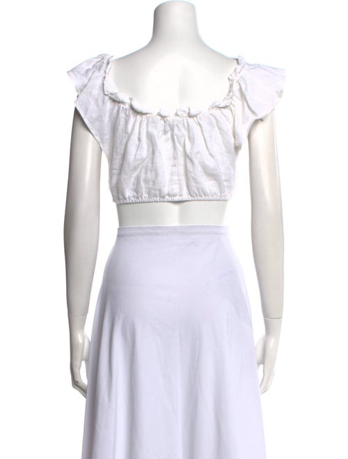 Reformation Scoop Neck Sleeveless Crop Top