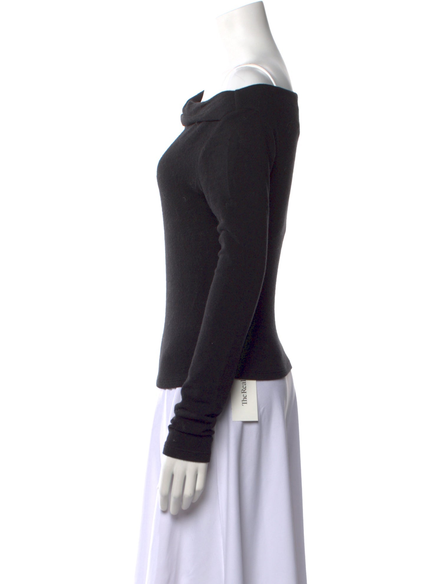 Reformation Cowl Neck Long Sleeve Top