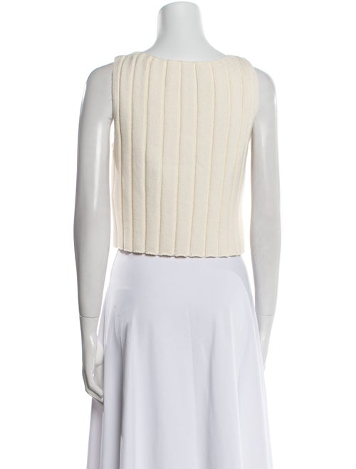 Reformation Striped Scoop Neck Crop Top