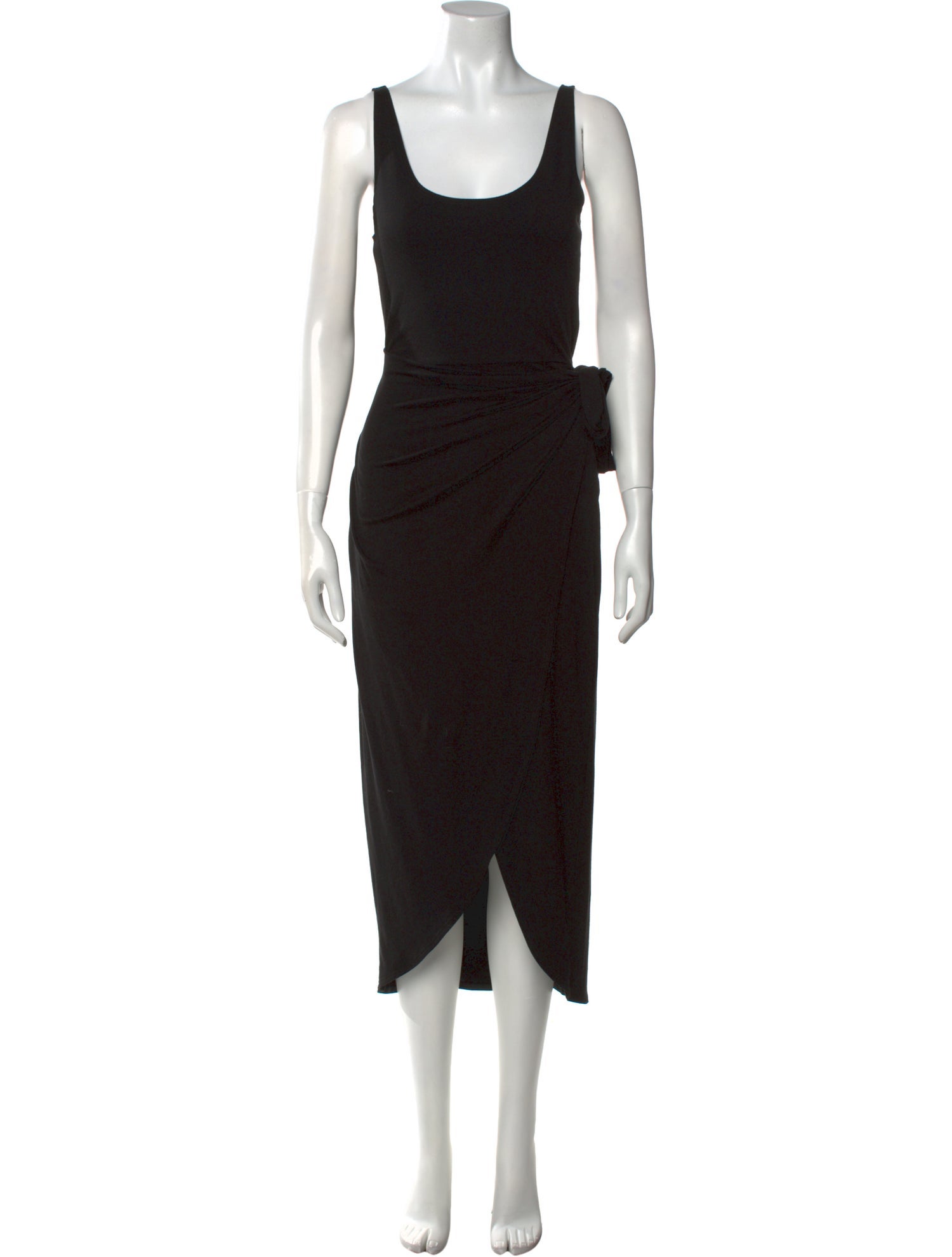 Reformation Scoop Neck Midi Length Dress