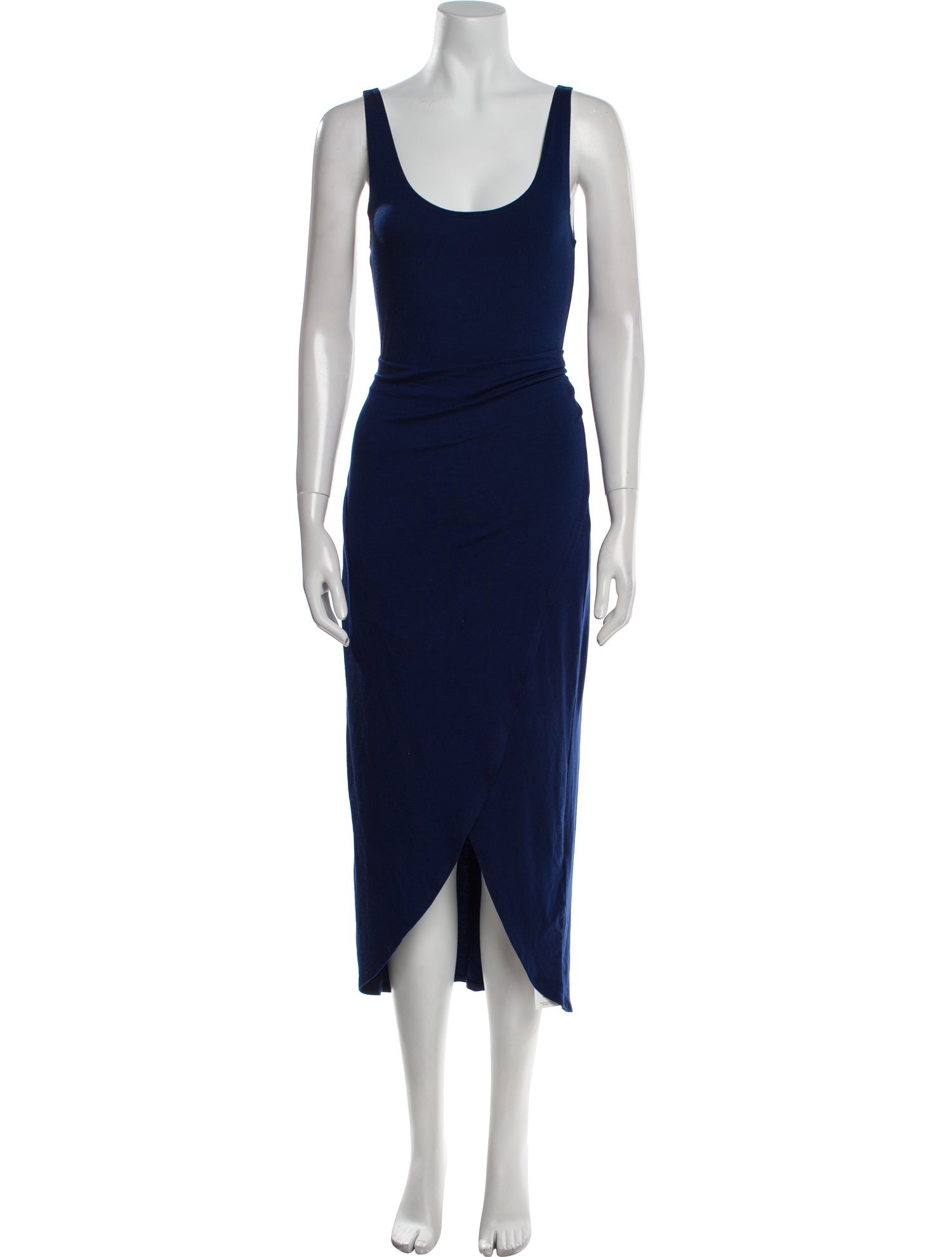 Reformation Scoop Neck Midi Length Dress