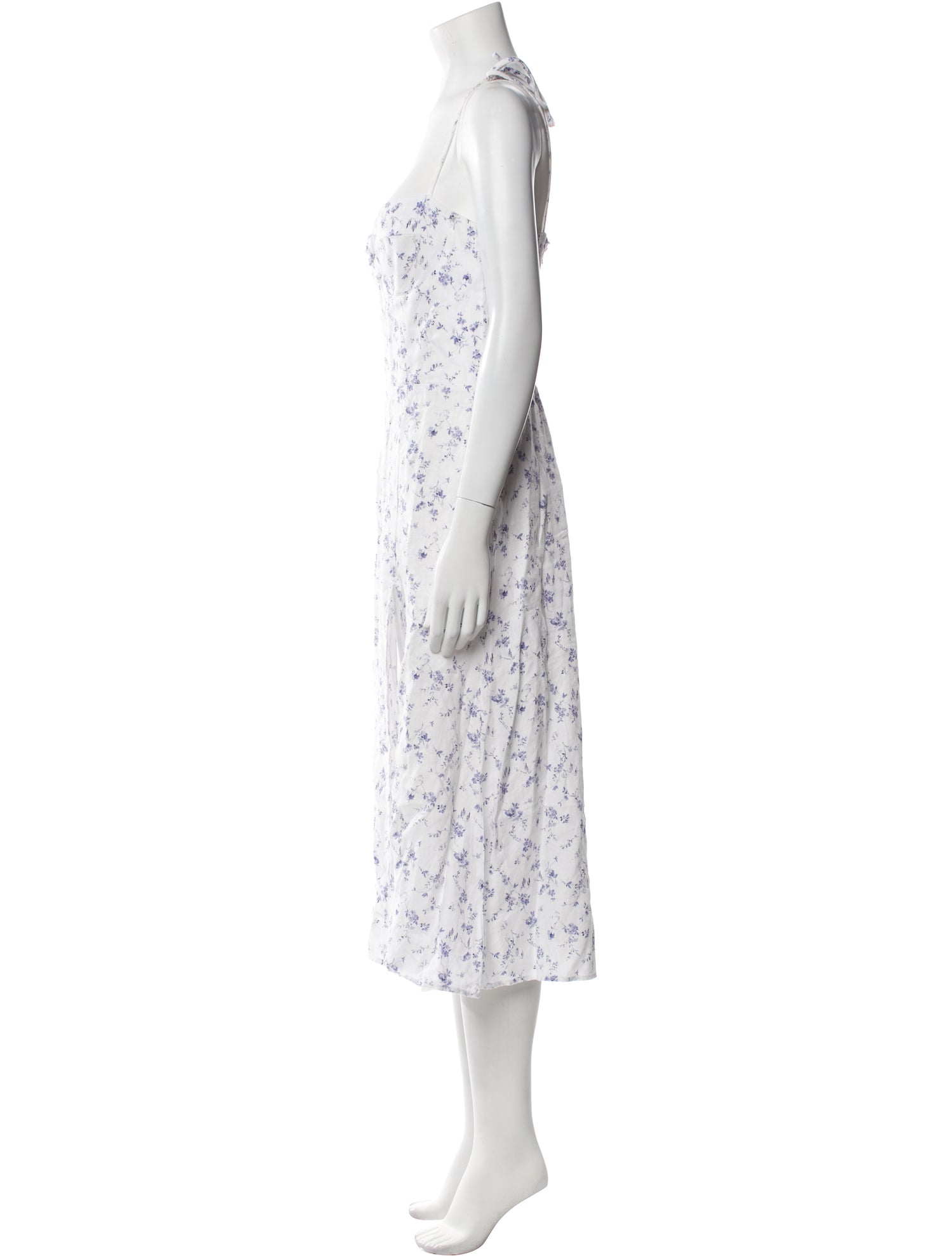 Reformation Linen Midi Length Dress