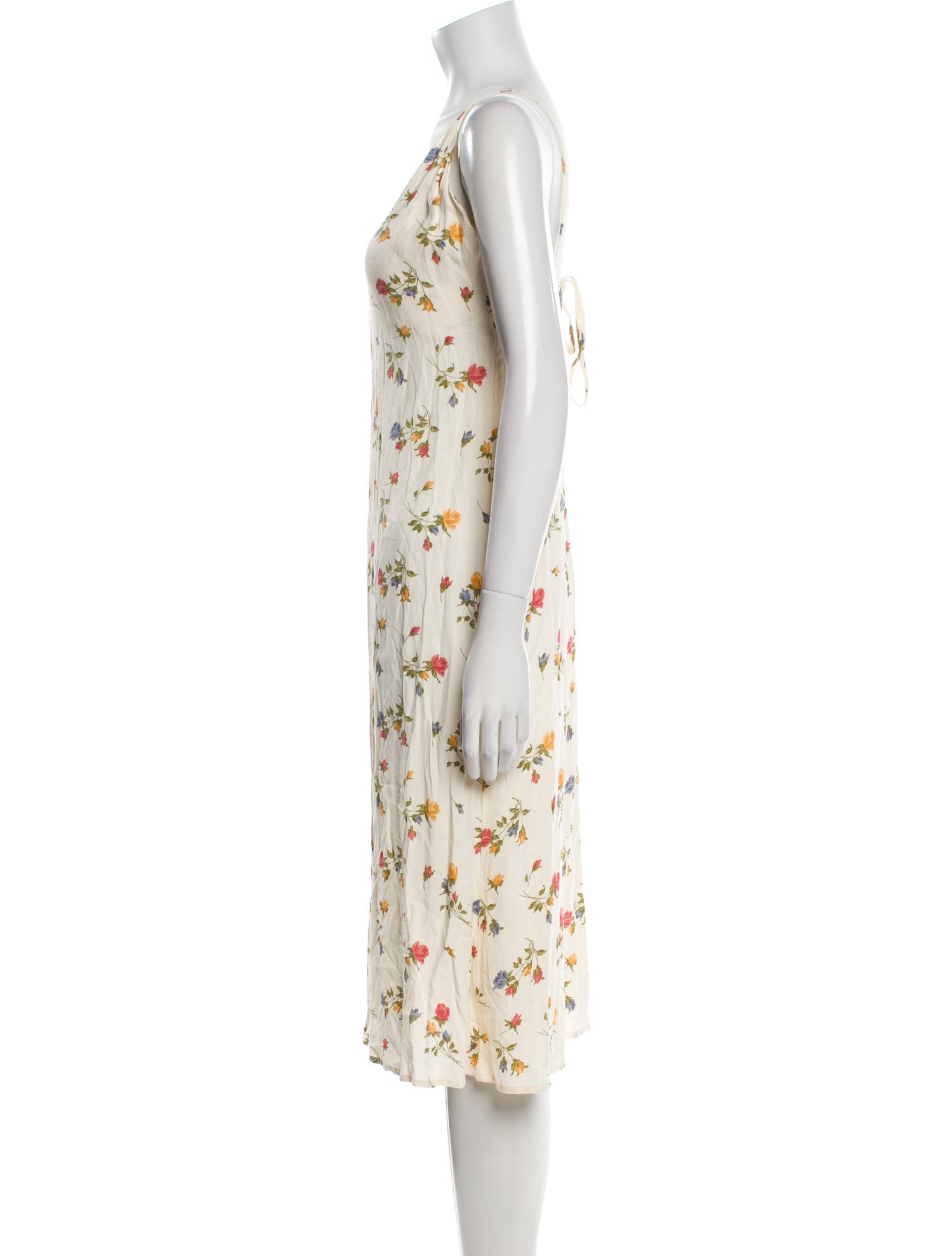 Reformation Floral Print Knee-Length Dress
