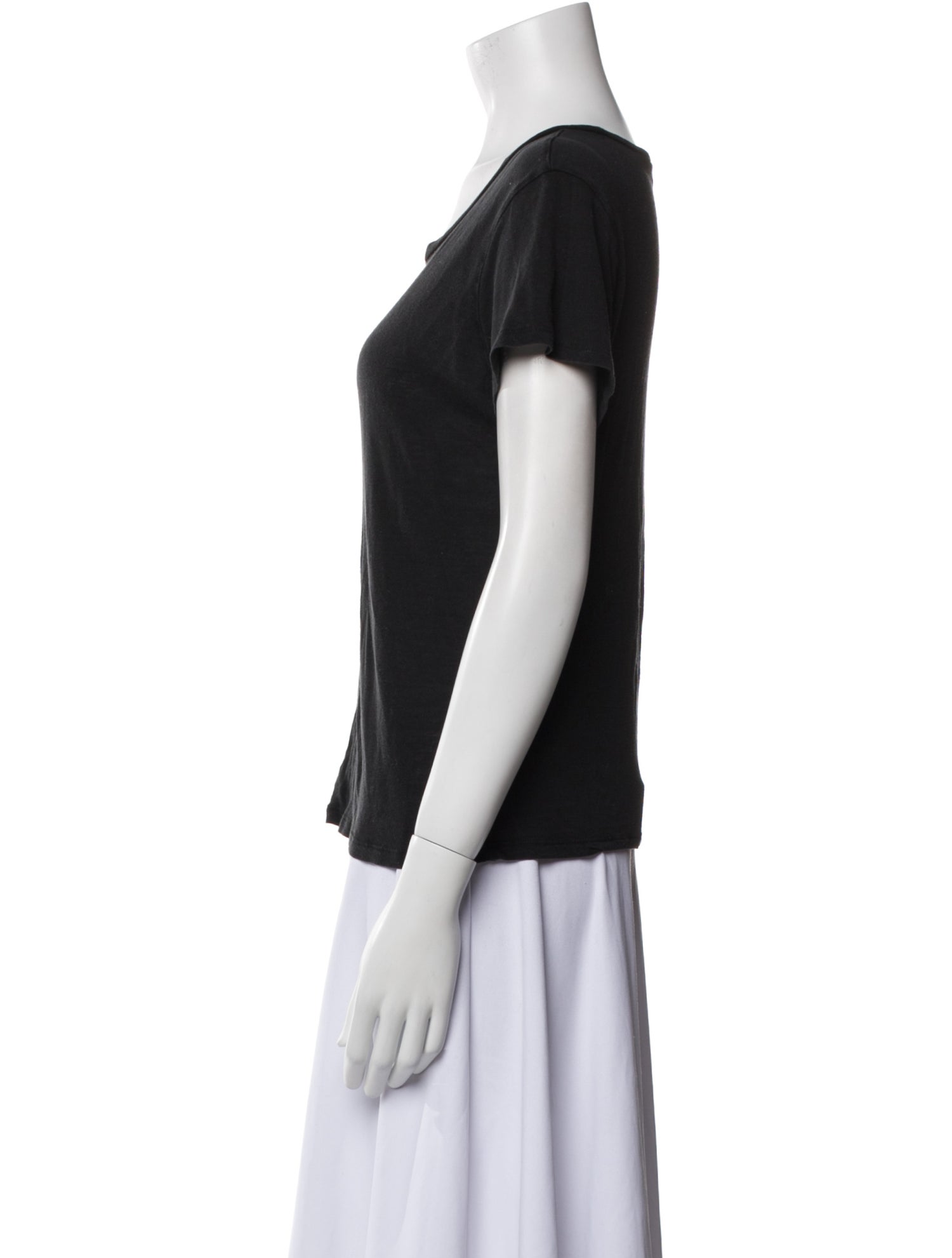 Reformation Scoop Neck Short Sleeve T-Shirt