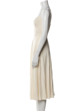 Reformation Square Neckline Midi Length Dress