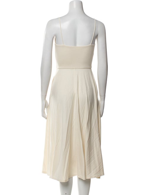 Reformation Square Neckline Midi Length Dress