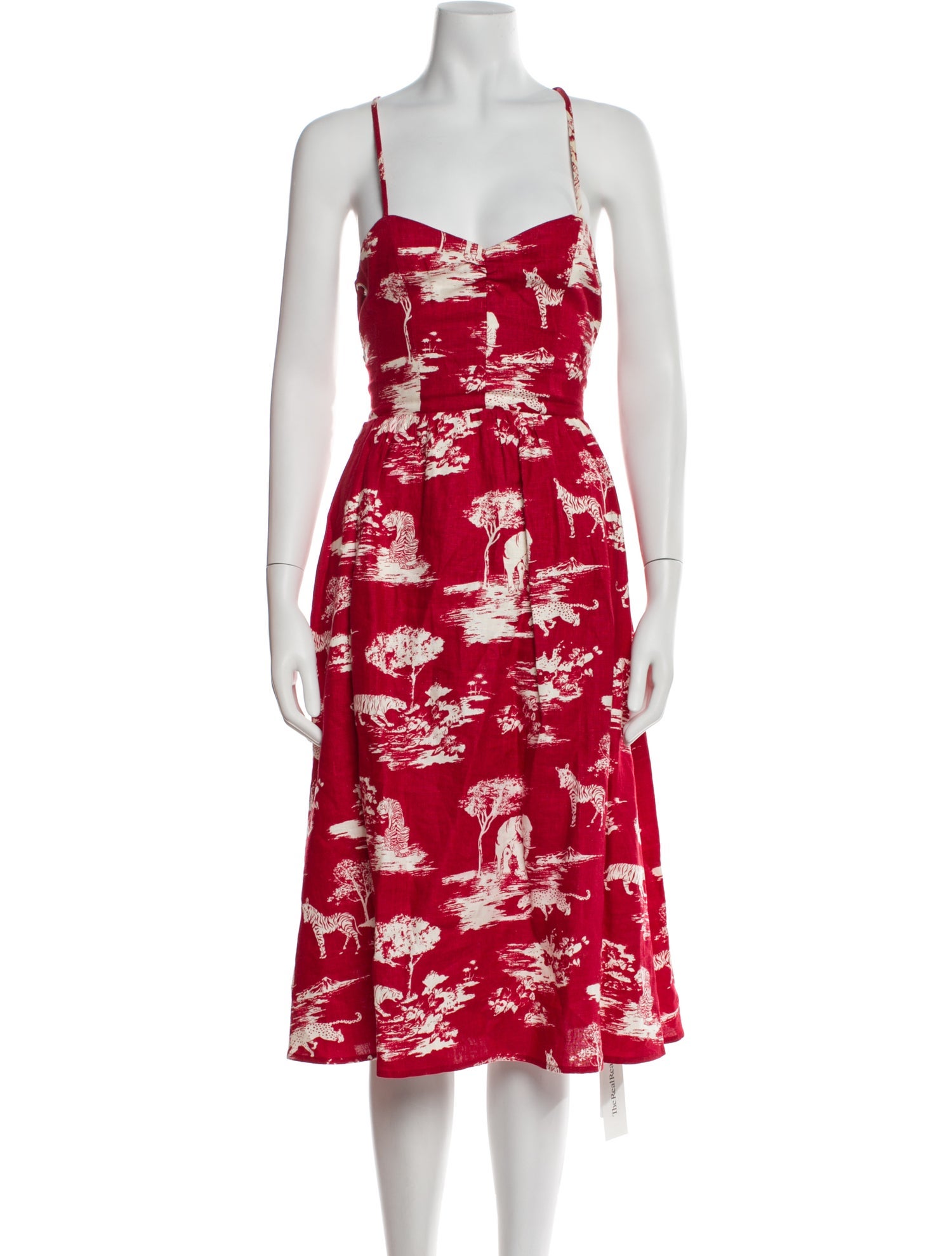 Reformation Linen Midi Length Dress