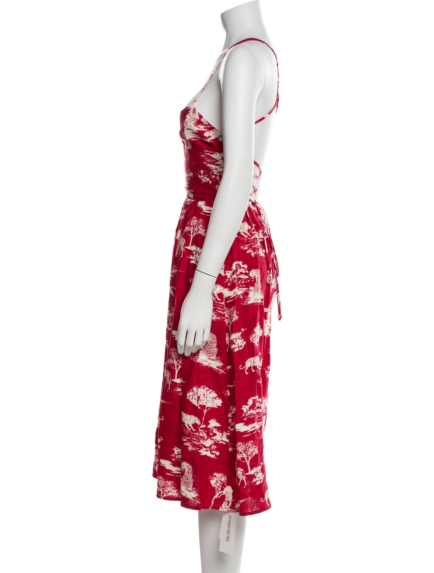 Reformation Linen Midi Length Dress