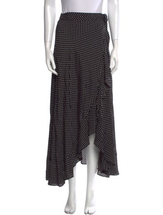 Reformation Polka Dot Print Midi Length Skirt