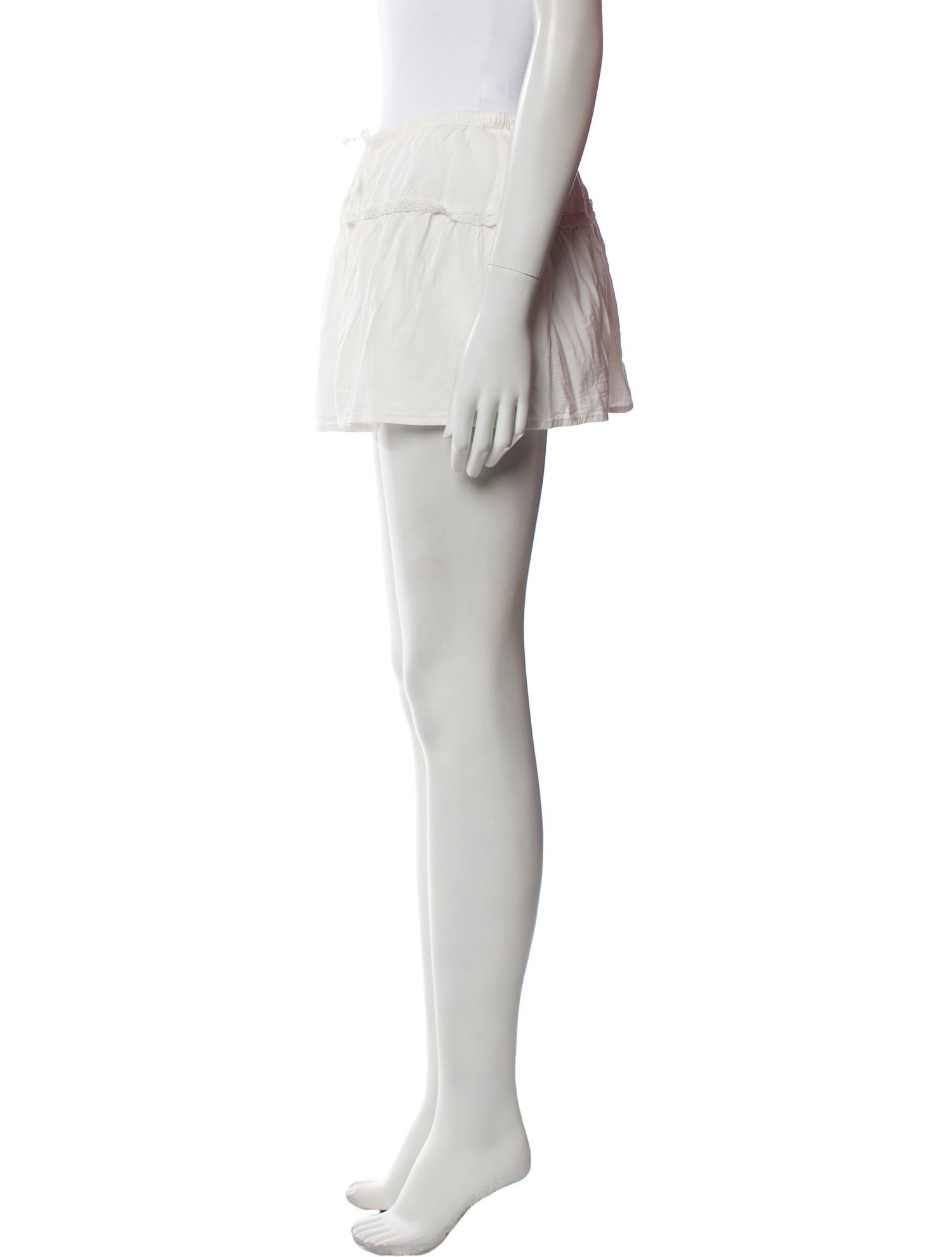 Reformation Ruffle Embellishment Mini Skirt