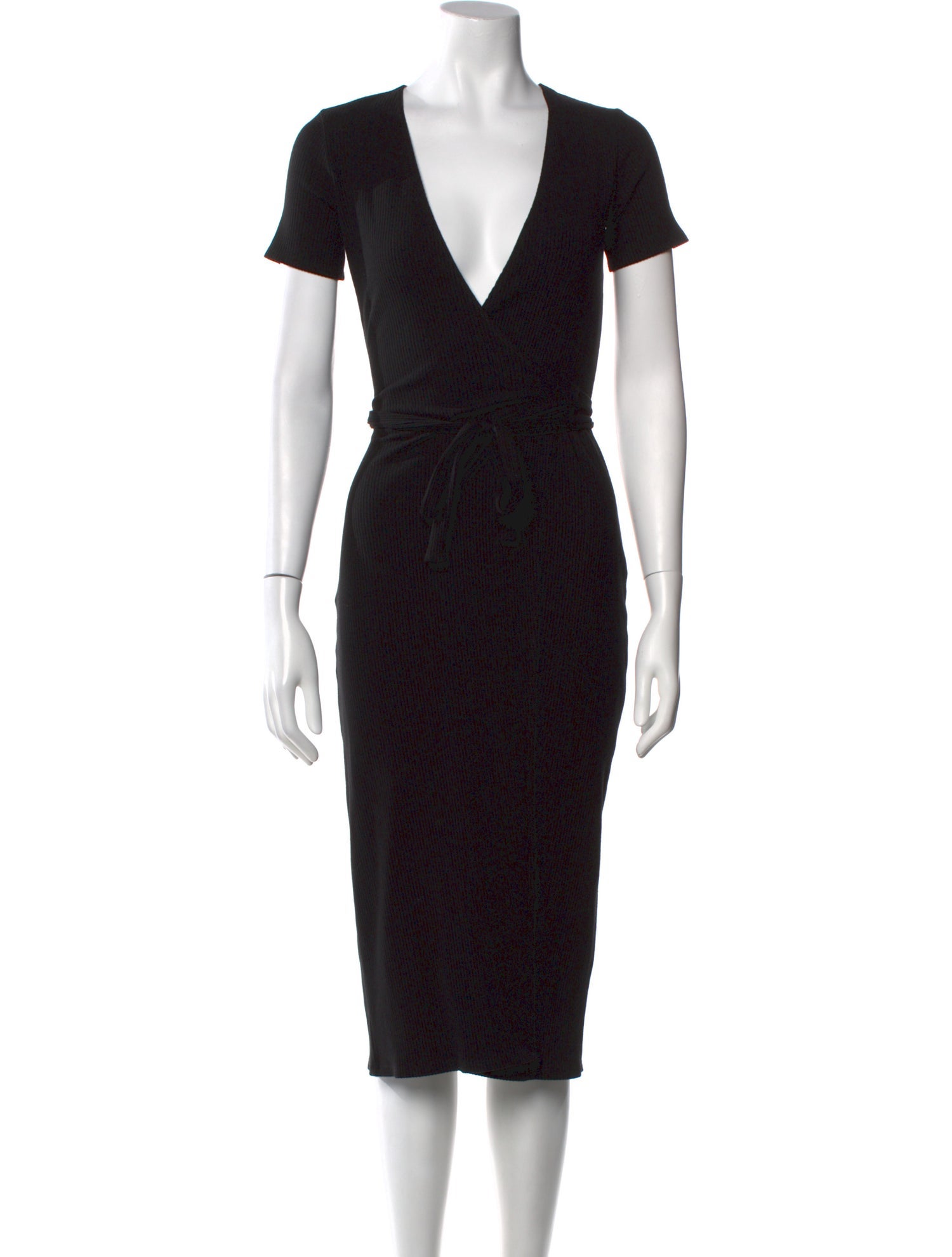 Reformation V-Neck Midi Length Dress