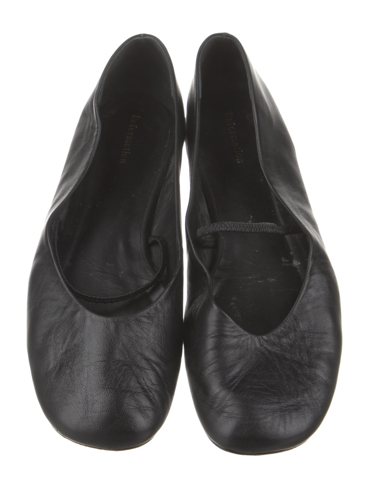 Reformation Leather Mary Jane Flats