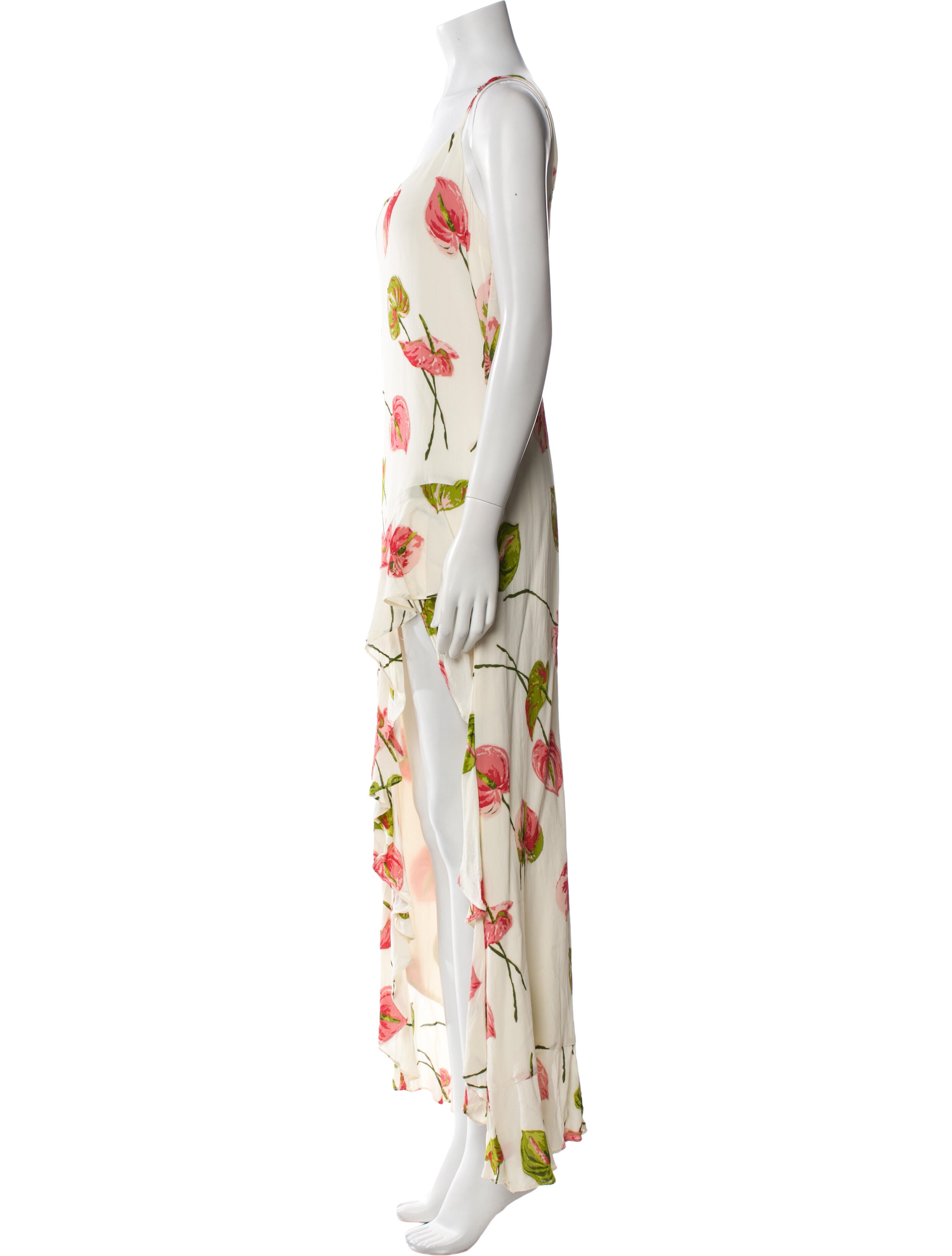 Reformation Floral Print Long Dress