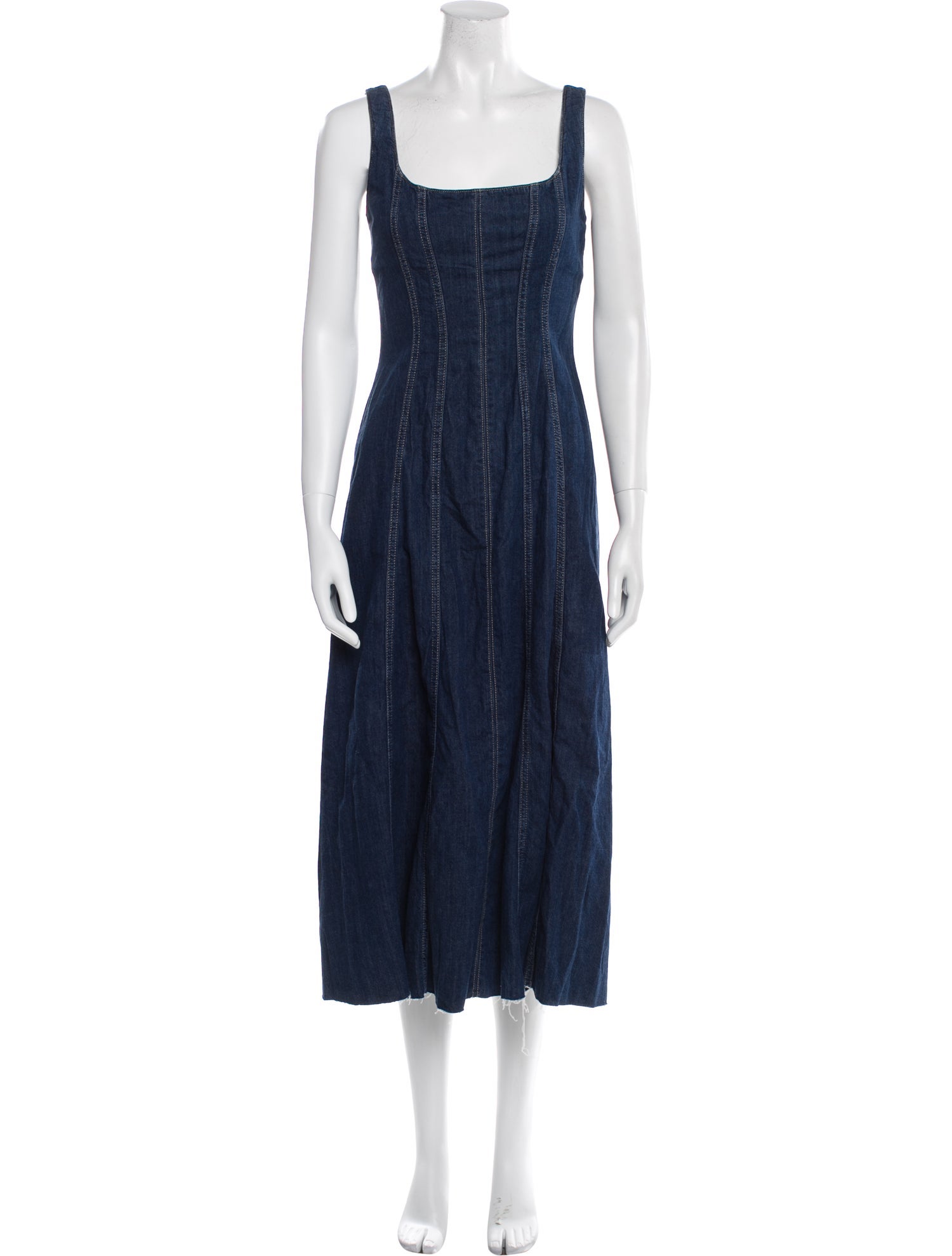 Reformation Square Neckline Long Dress