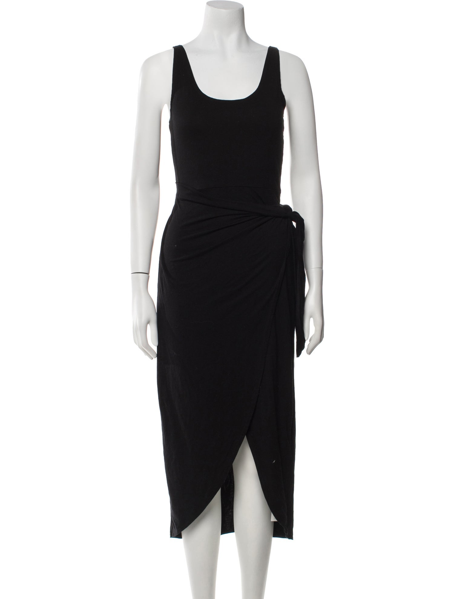 Reformation Scoop Neck Midi Length Dress