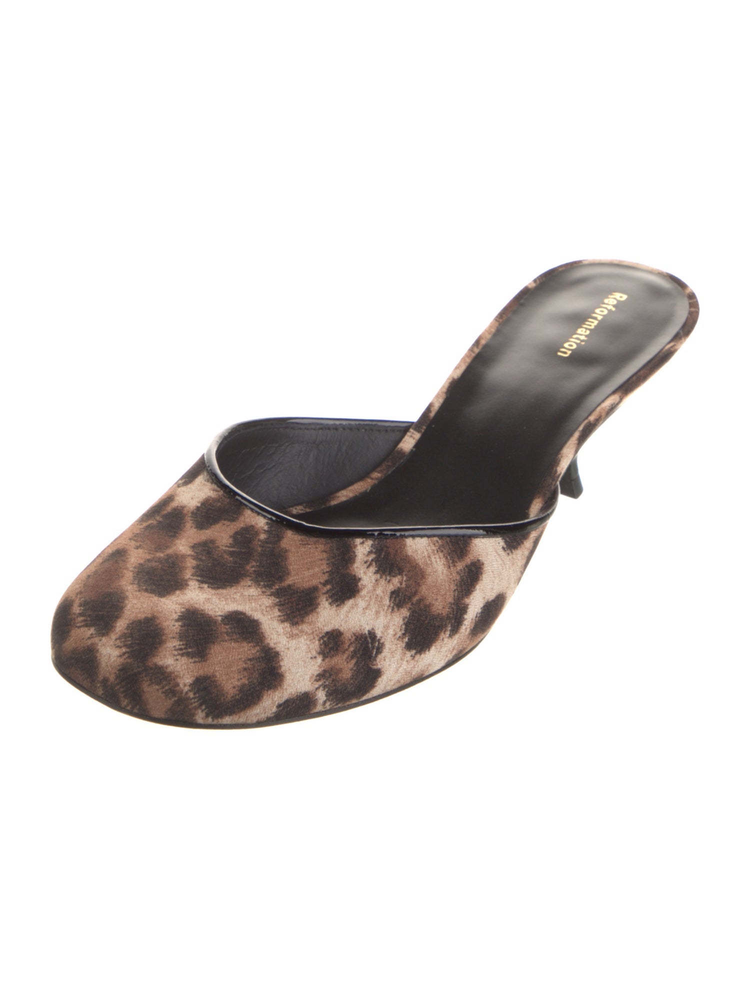 Reformation Animal Print Mules