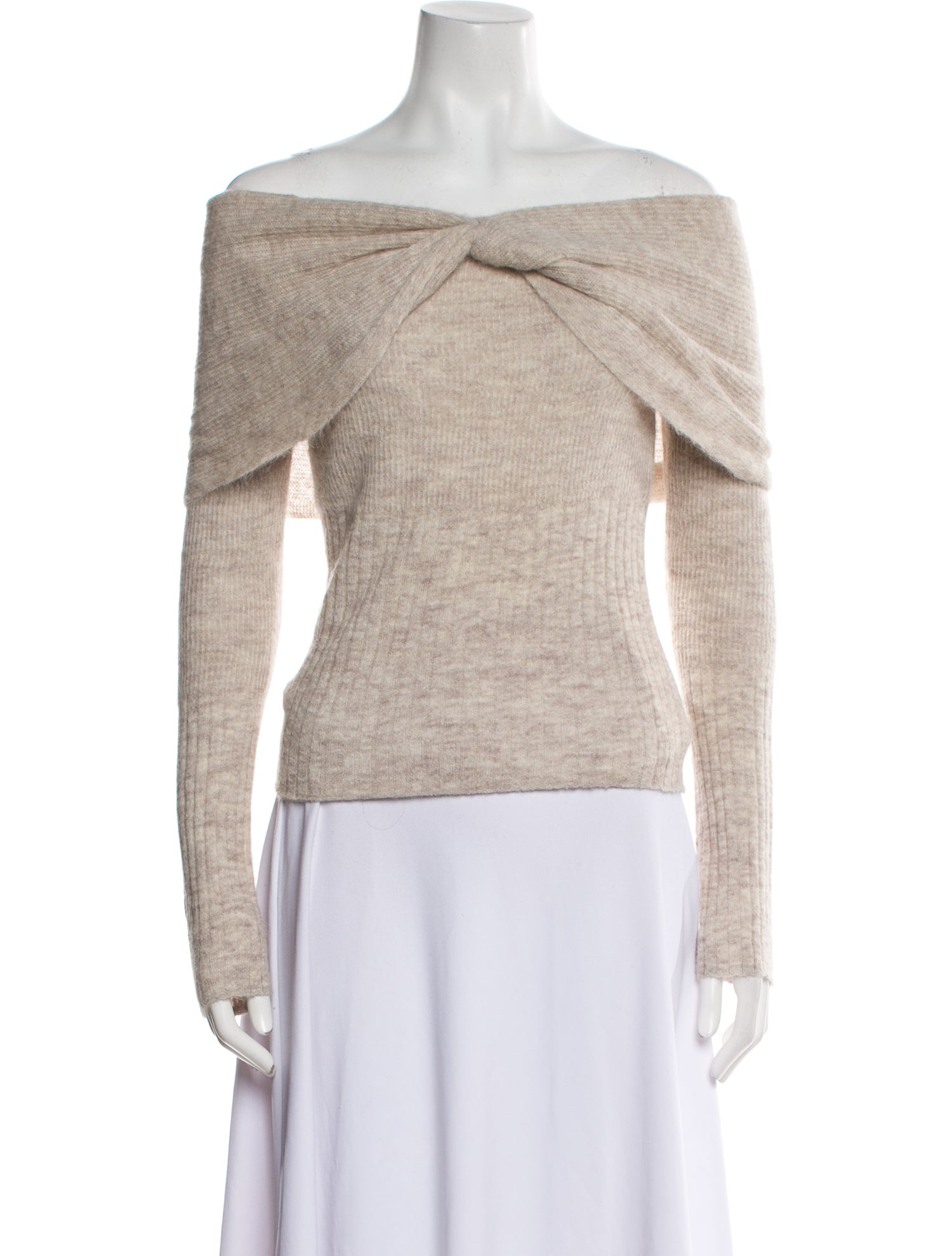 Reformation Baby Alpaca Off-The-Shoulder Sweater