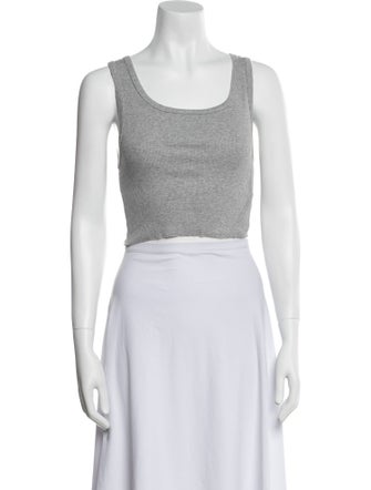 Reformation Scoop Neck Sleeveless Crop Top