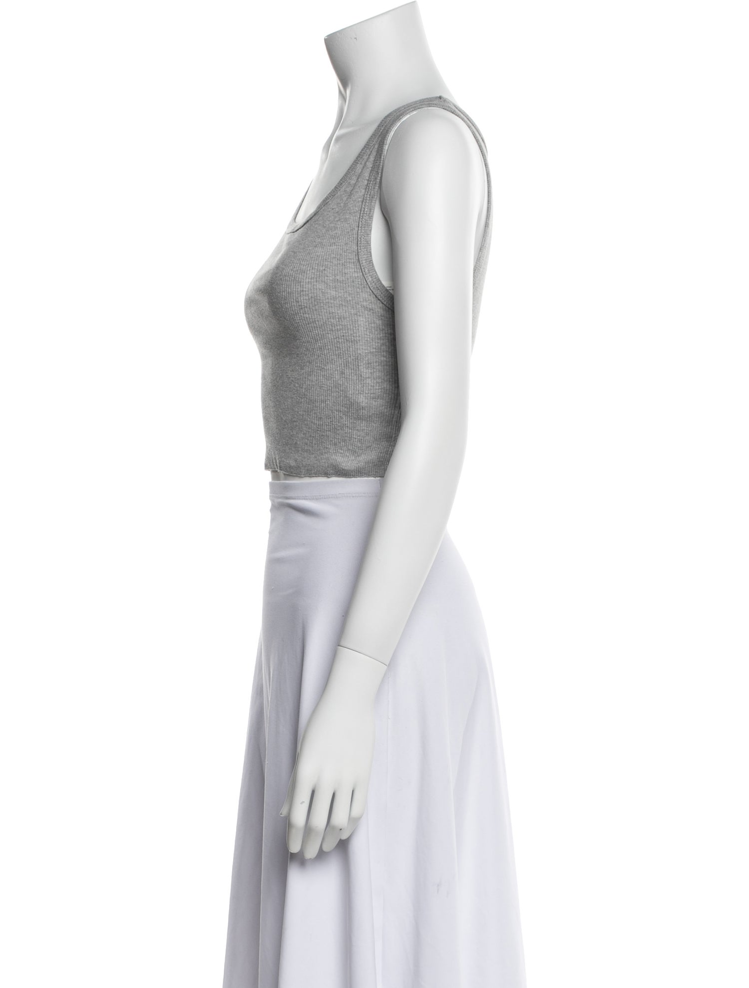 Reformation Scoop Neck Sleeveless Crop Top