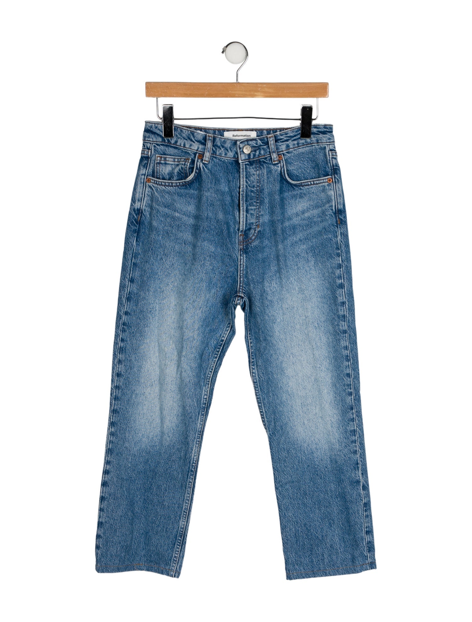 Reformation High-Rise Straight Leg Jeans