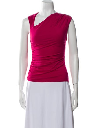 Reformation Silk One-Shoulder Top