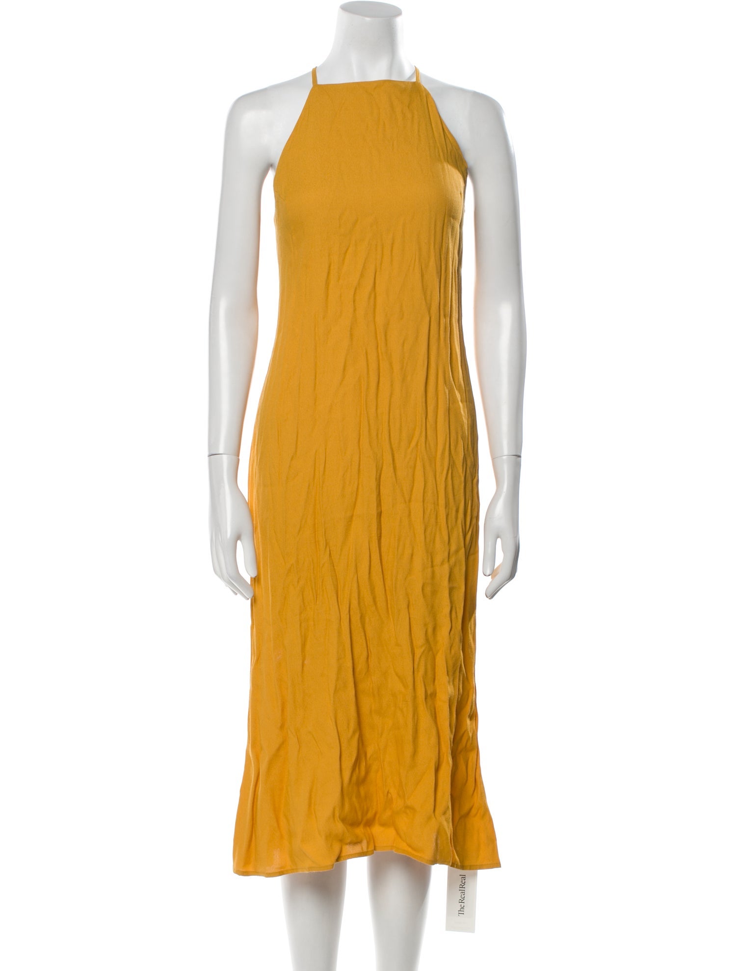 Reformation Square Neckline Midi Length Dress