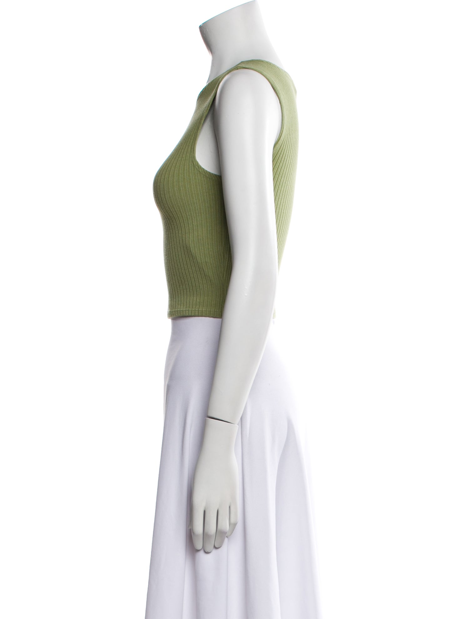 Reformation Crew Neck Sleeveless Crop Top