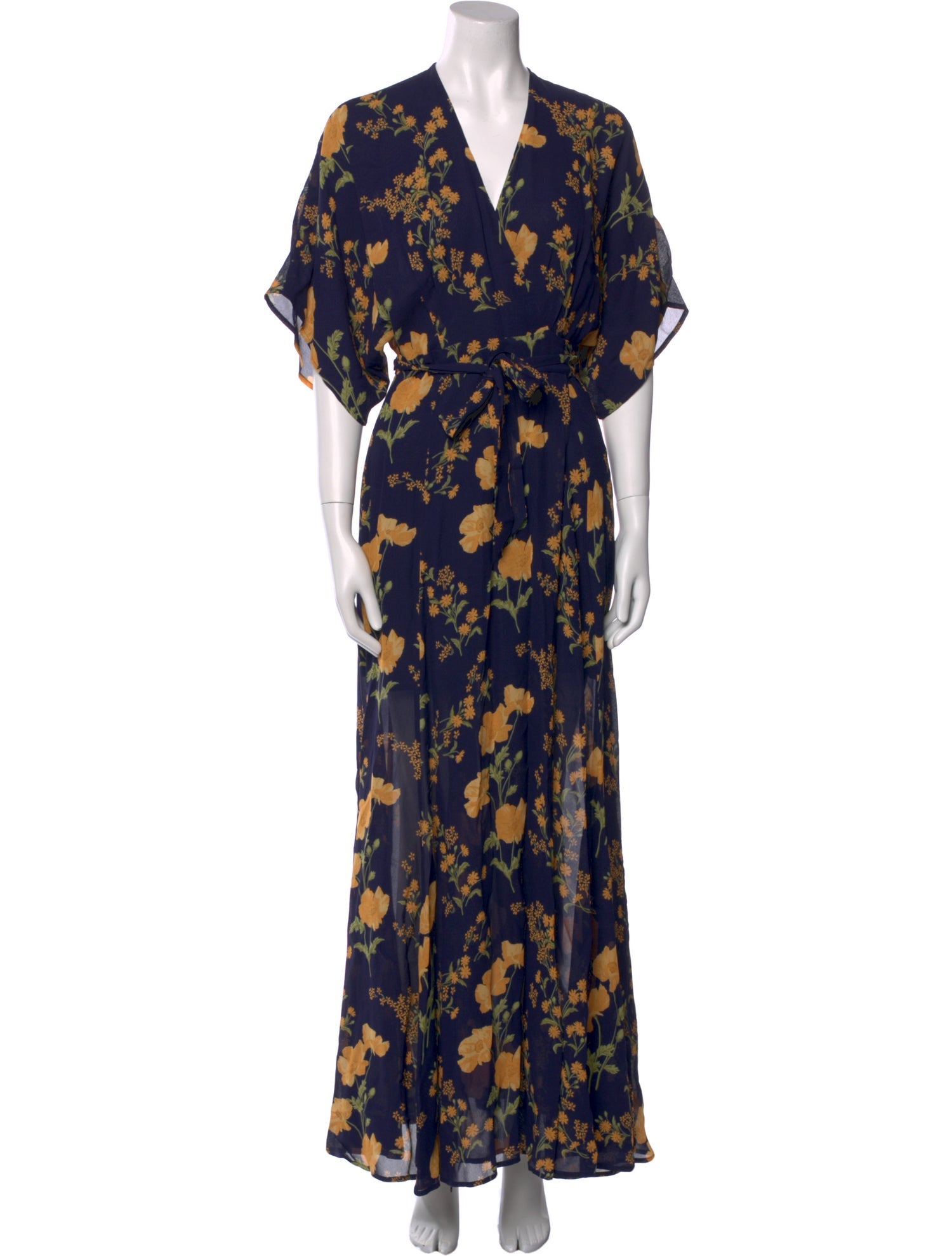 Reformation Floral Print Long Dress w/ Tags