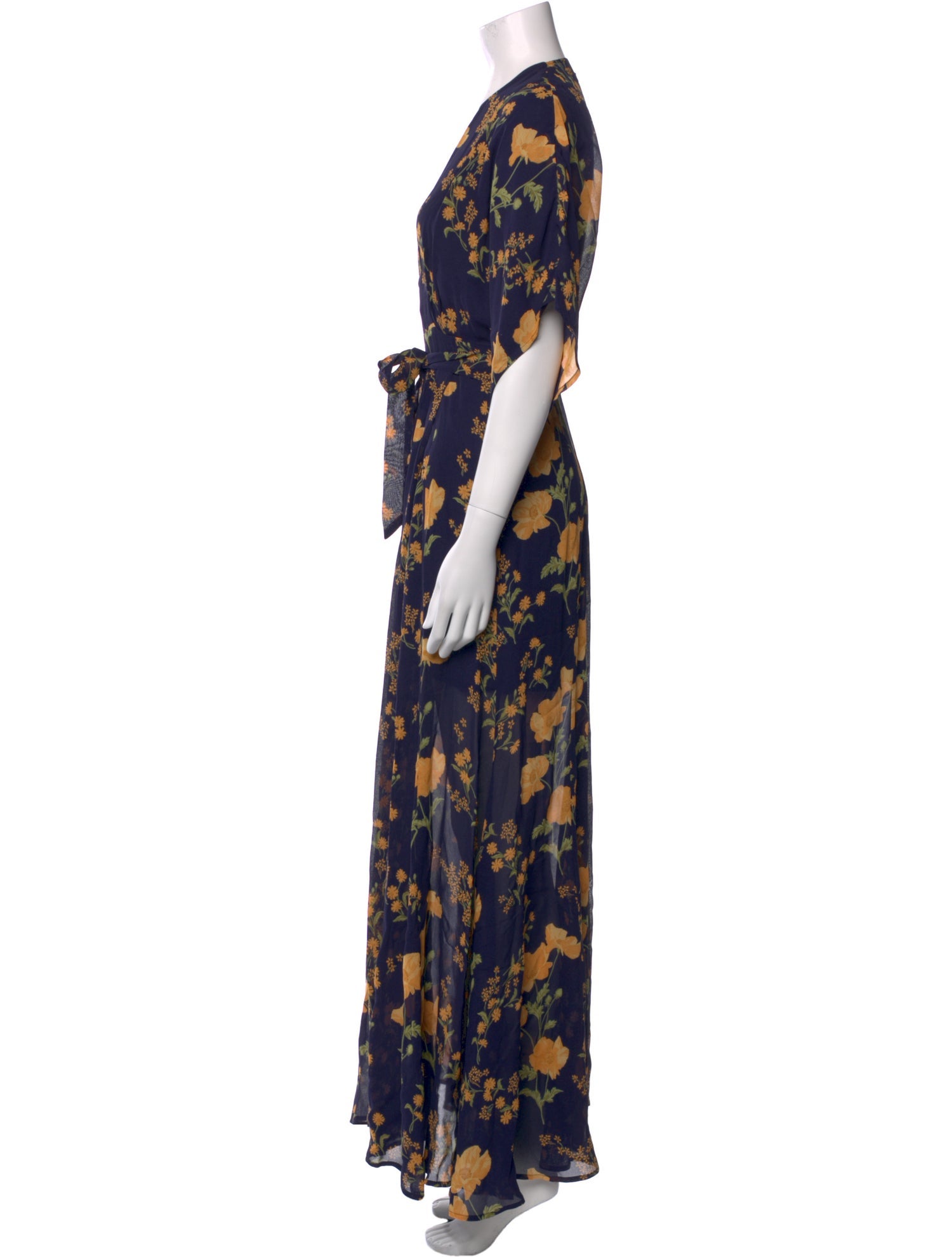 Reformation Floral Print Long Dress w/ Tags