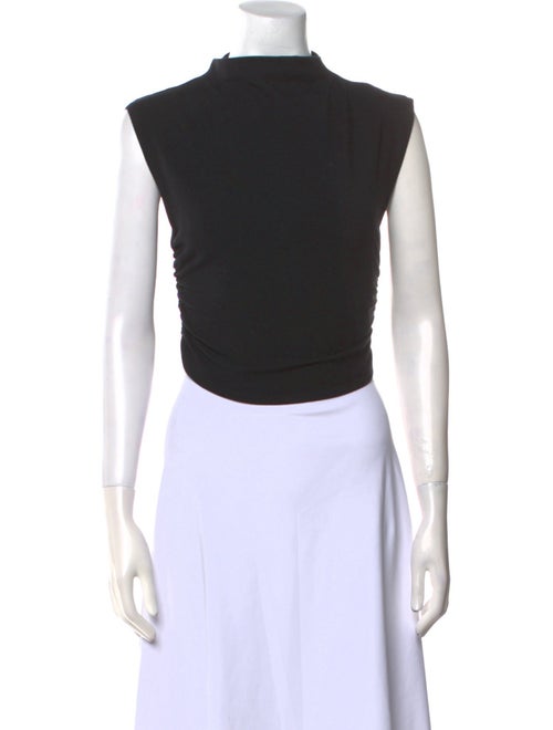 Reformation Mock Neck Sleeveless Crop Top