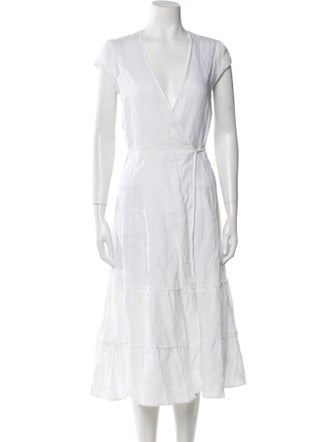 Reformation Linen Midi Length Dress