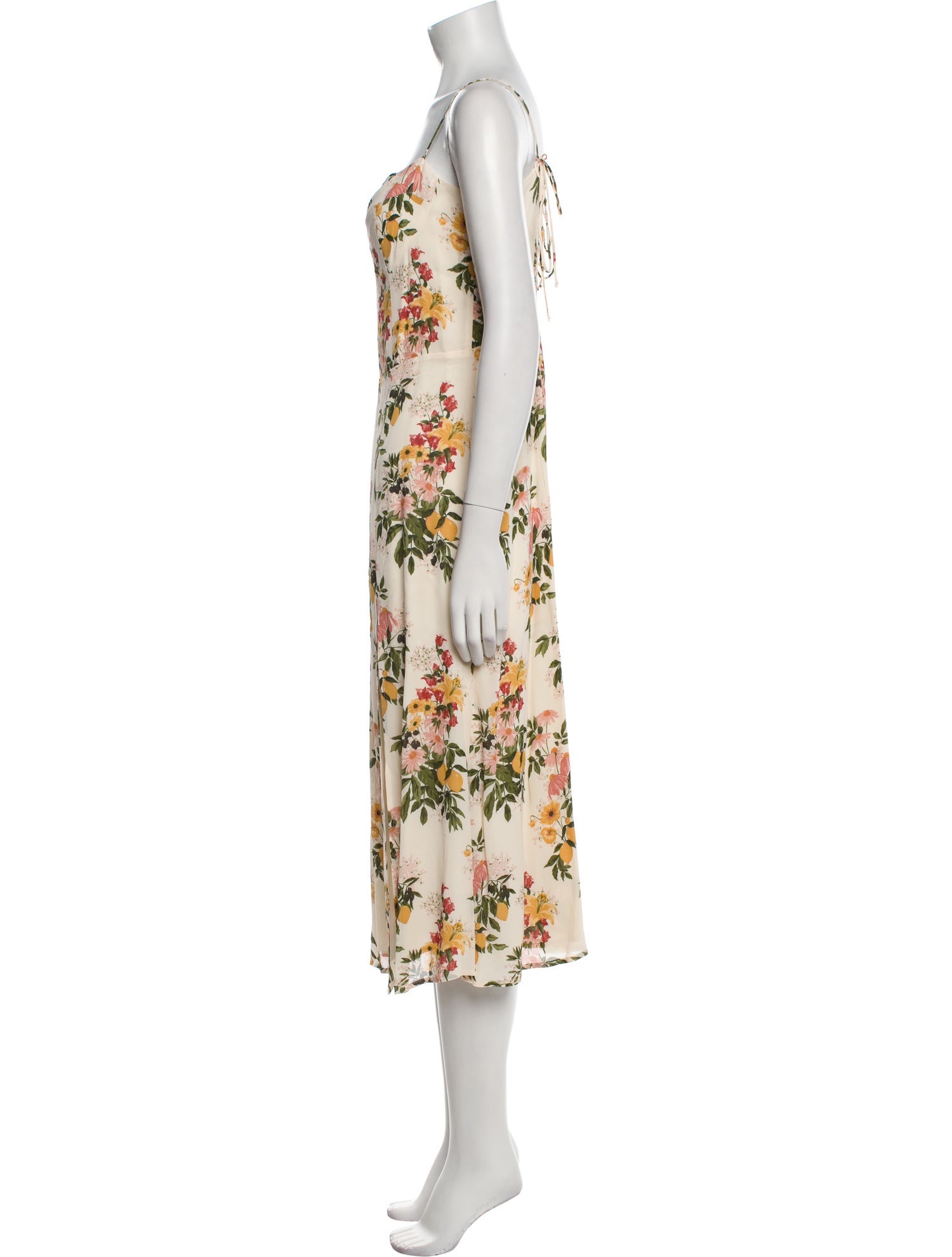 Reformation Floral Print Long Dress