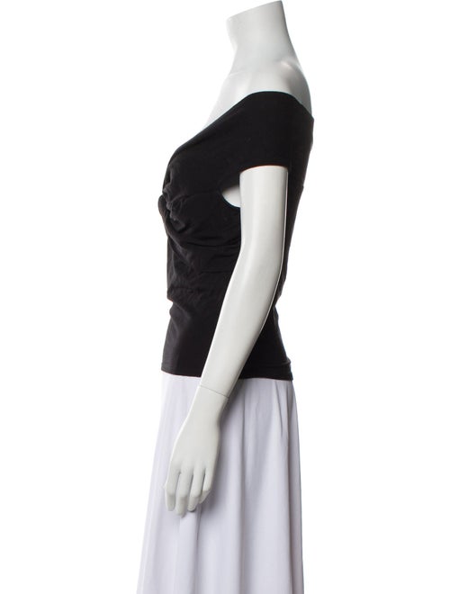 Reformation Off-The-Shoulder Short Sleeve Crop Top