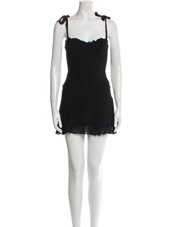 Reformation Square Neckline Mini Dress