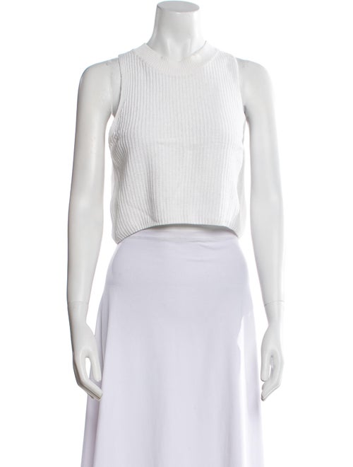 Reformation Mock Neck Sleeveless Crop Top
