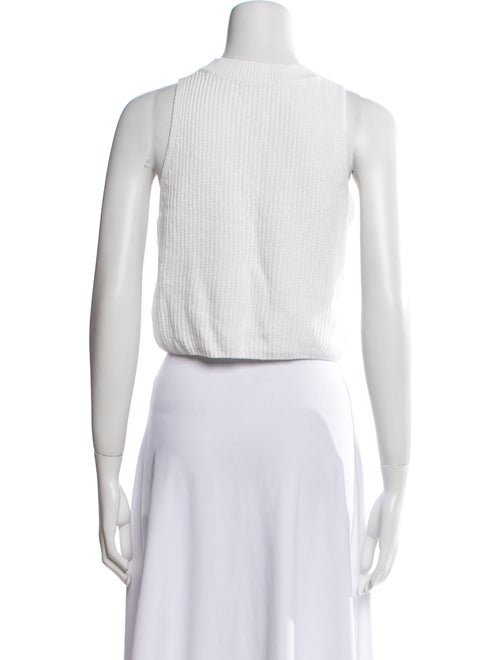 Reformation Mock Neck Sleeveless Crop Top