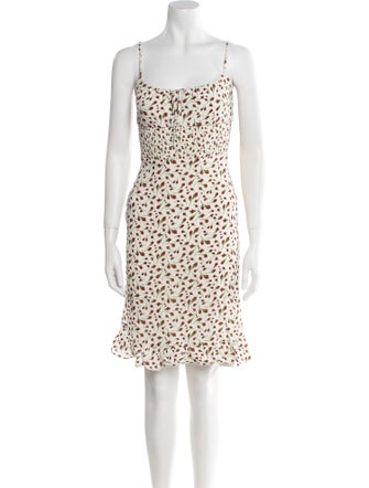 Reformation Animal Print Mini Dress