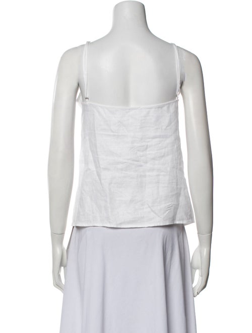 Reformation Linen V-Neck Top