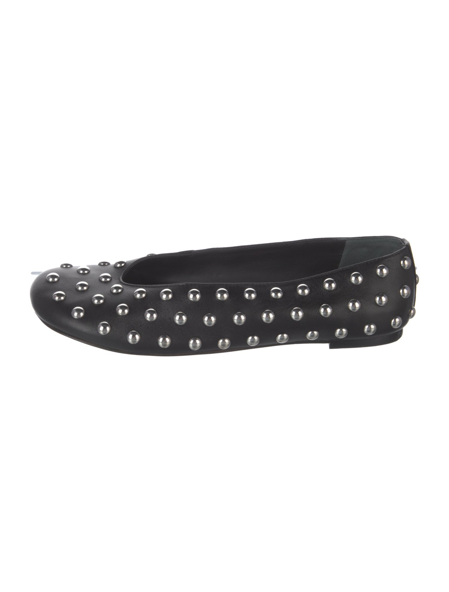 Reformation Leather Studded Accents Ballet Flats