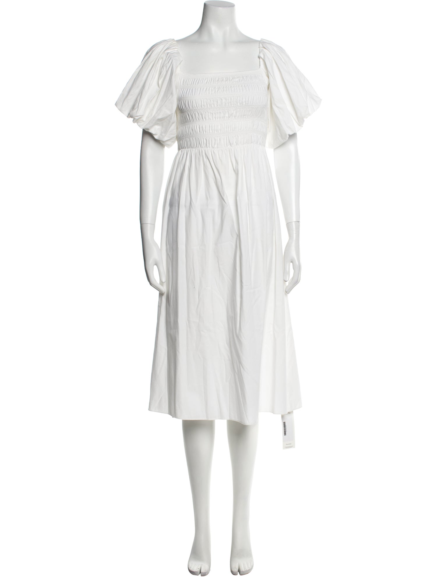 Reformation Square Neckline Midi Length Dress