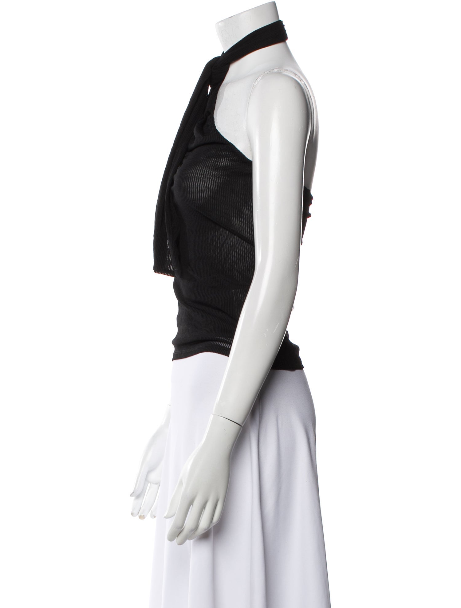 Reformation Halterneck Sleeveless Crop Top