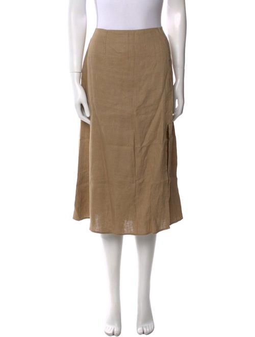 Reformation Linen Midi Length Skirt