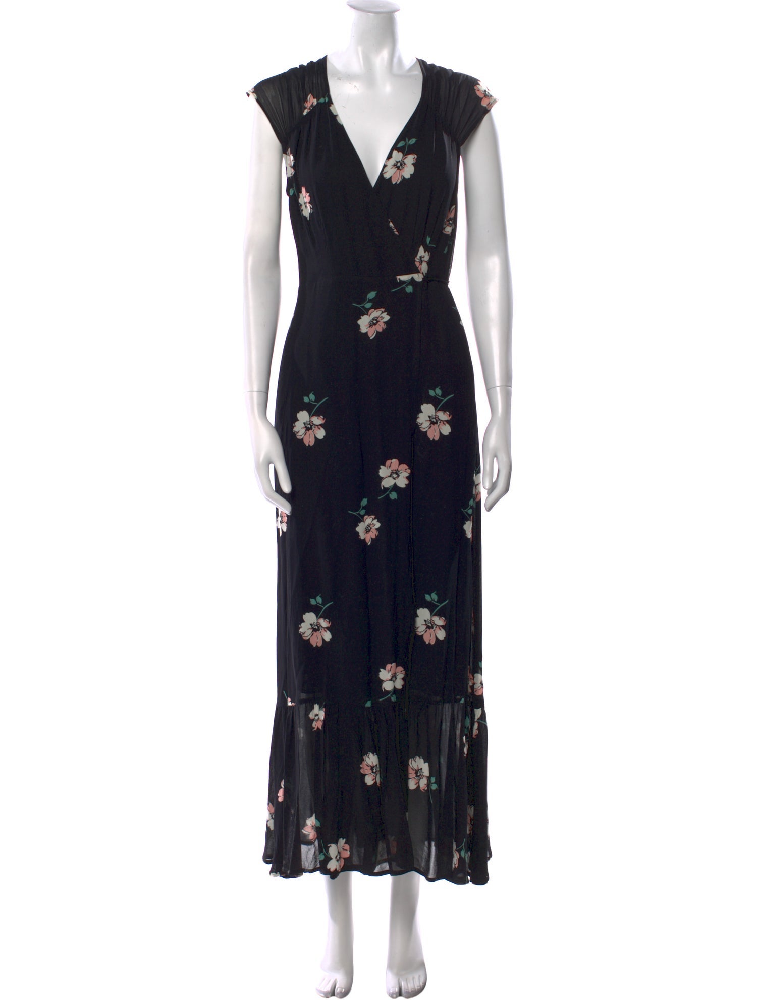 Reformation Floral Print Long Dress