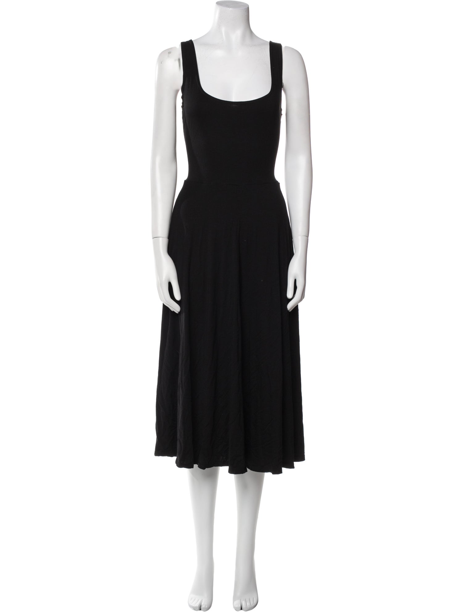 Reformation Scoop Neck Midi Length Dress