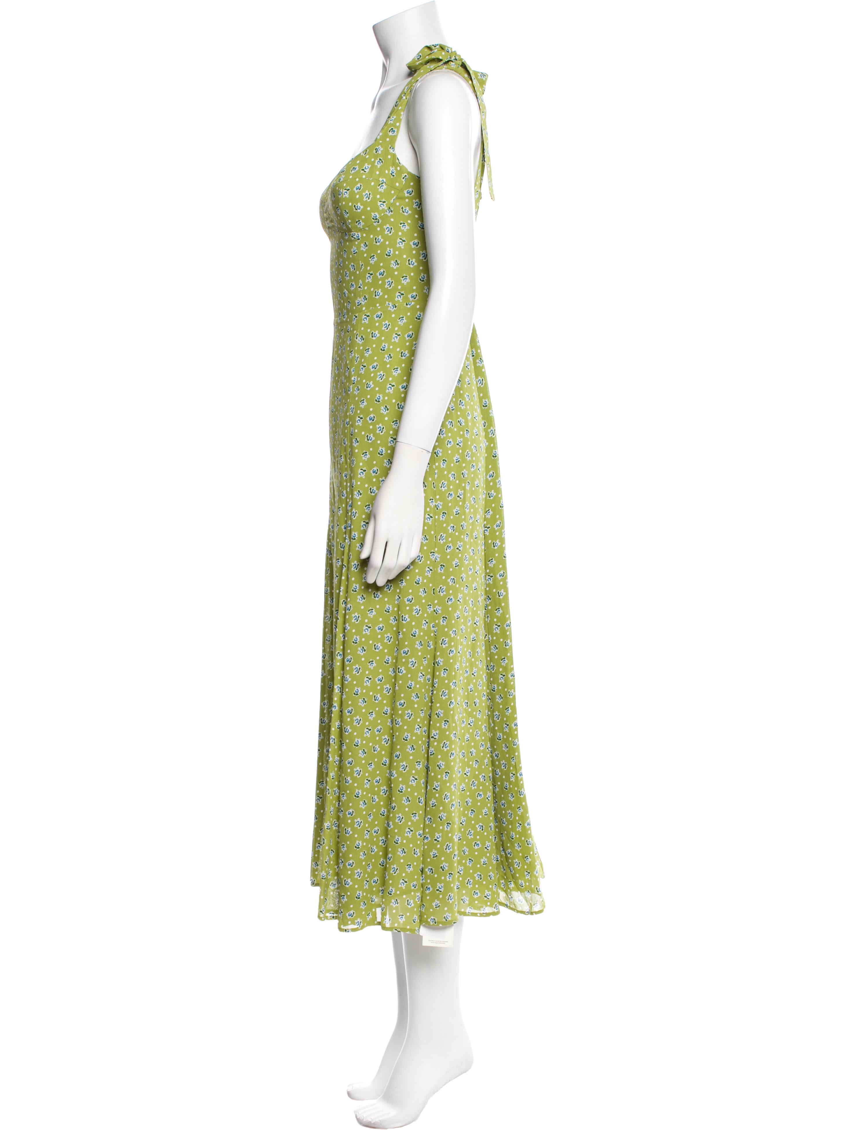 Reformation Square Neckline Long Dress