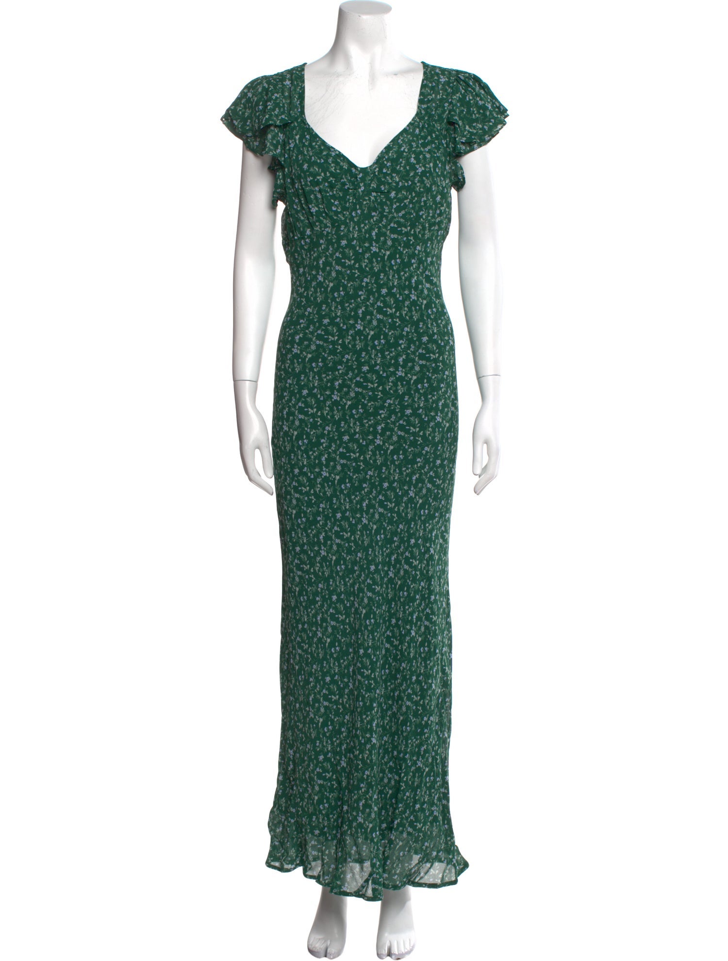 Reformation Floral Print Long Dress