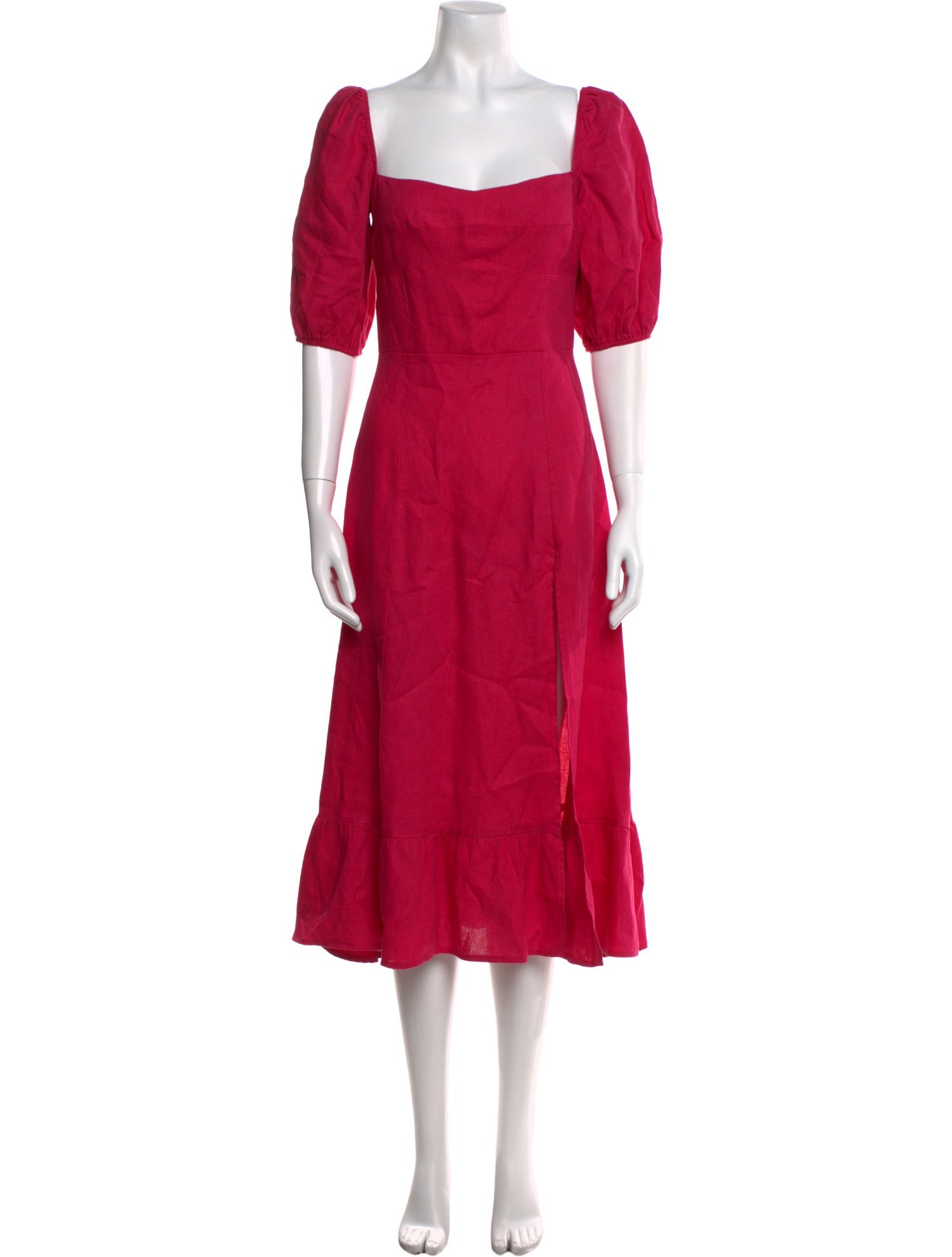 Reformation Linen Midi Length Dress