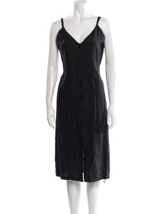 Reformation V-Neck Midi Length Dress